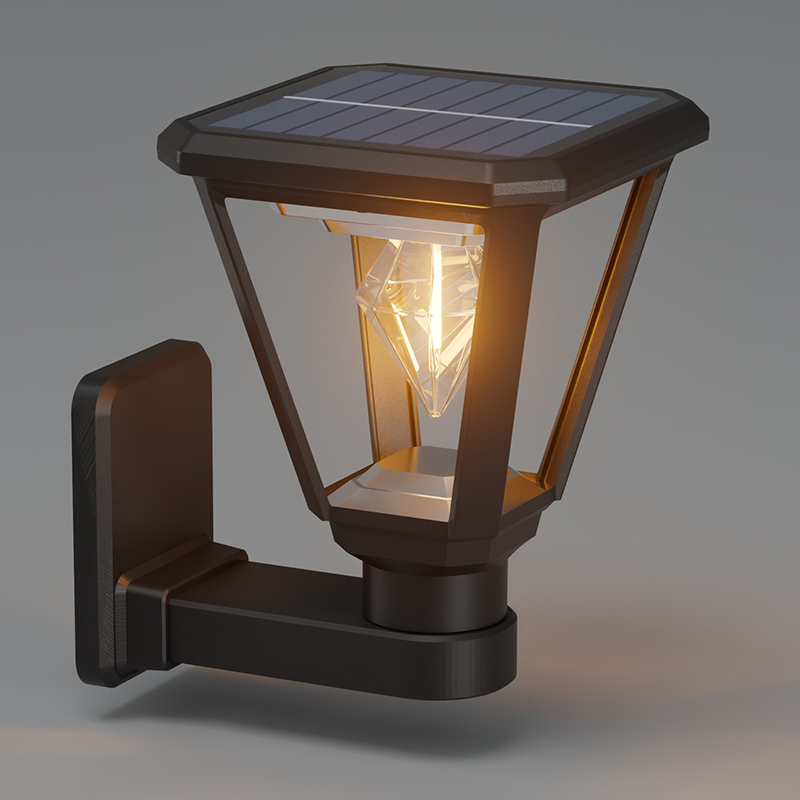 PY-LED GR B02 Square Solar Vegglampe